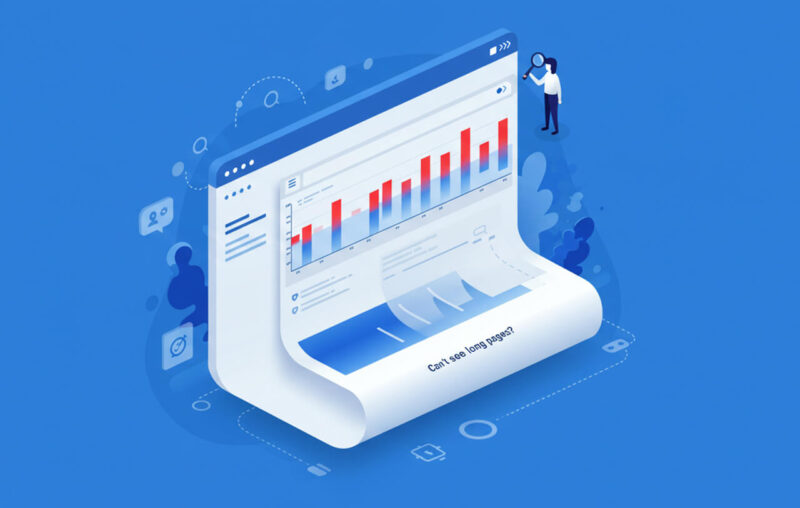 長いWEBサイト・長すぎて巻いている